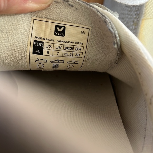 VEJA campo white sneaker size 9 - Picture 6 of 6